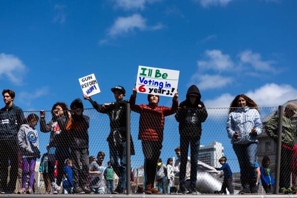  Scenes from the March for Our Lives rally on Saturday, March 24, 2018, in San Francisco, CA. Thousands of demonstrators march to demand action on gun control and to honor the 17 students and faculty members killed February 14 at Marjory Stoneman Douglas High School in Parkland, Florida. 