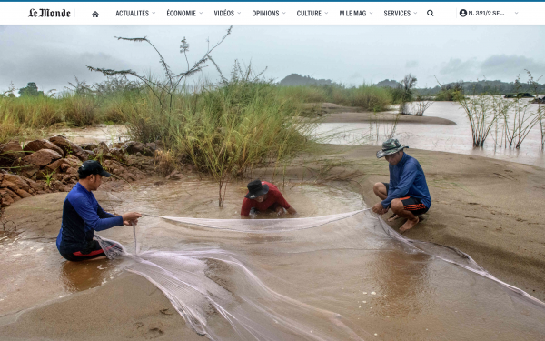 Image from Tearsheets - LE MONDE : Mekong River in Crisis