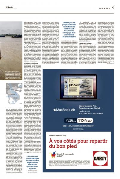 Image from Tearsheets - LE MONDE : Mekong River in Crisis