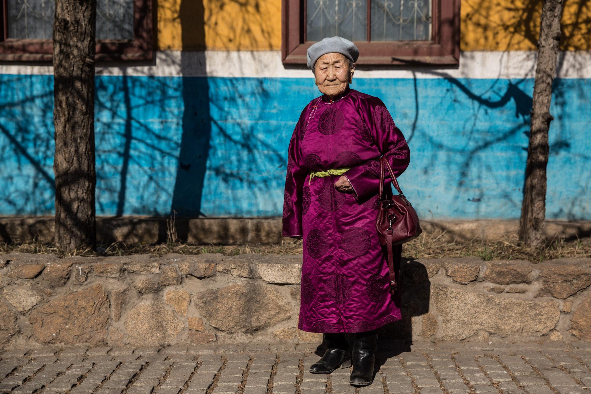 Portraits - Mongolian woman, Novartis Foundation, April 2017.