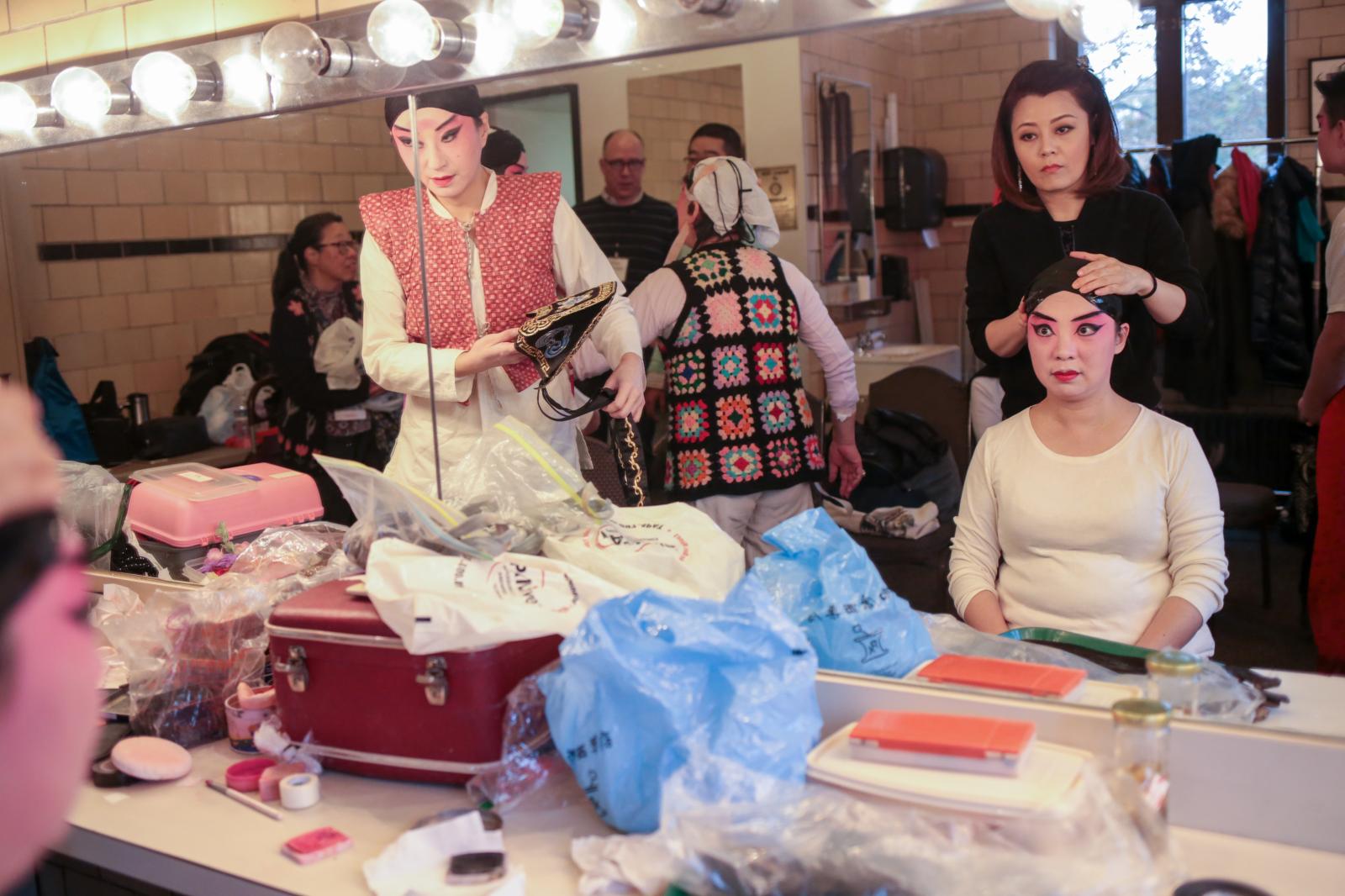 Backstage at the Chinese Opera