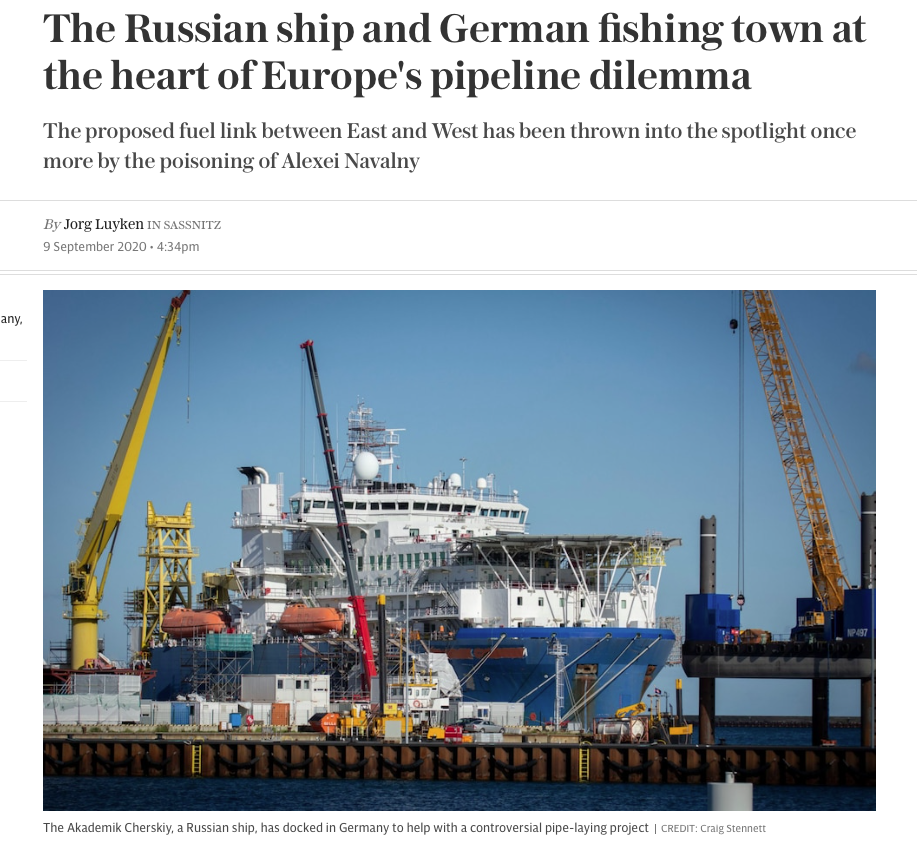 German-Russian Gas Pipe Line-Nord Stream 2