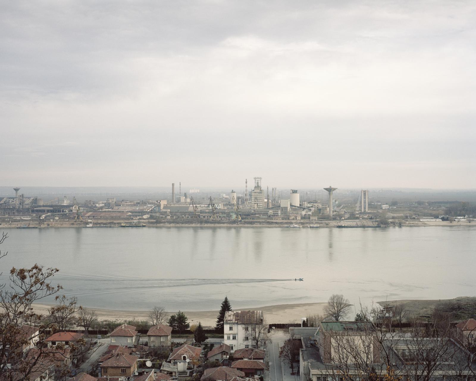 The Danube Isn't Blue - Bulgaria, Nikopol. A view of Turno Magurele industrial...