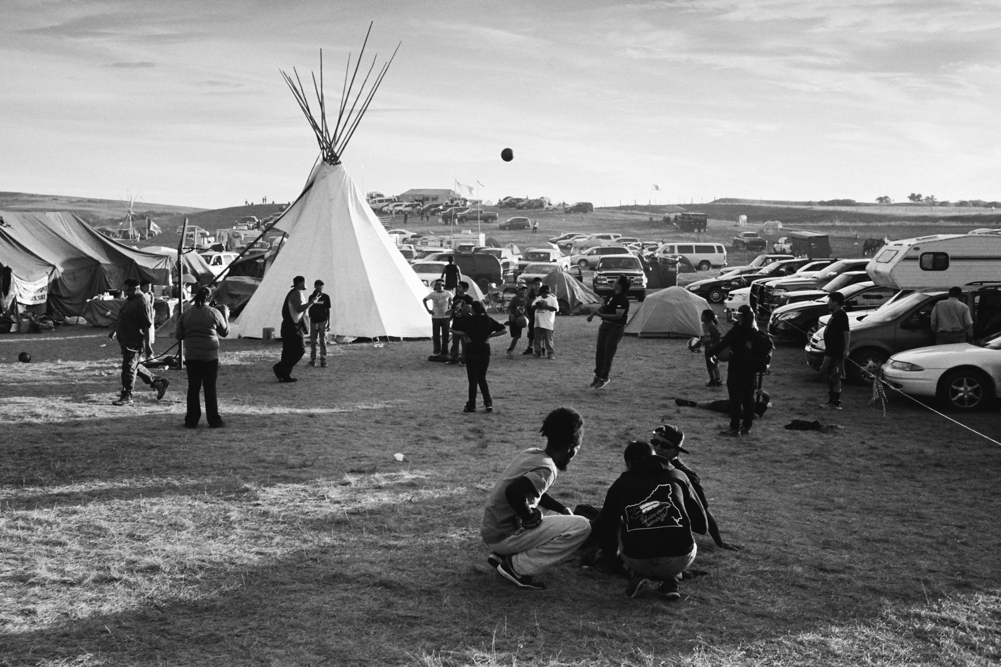 Standing Rock - A scene near the Oceti Sakowin Camp school and main...