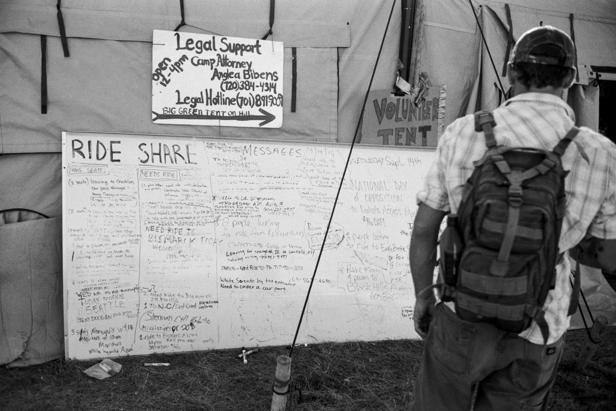 Standing Rock - The main board of communication near the central Sacred...