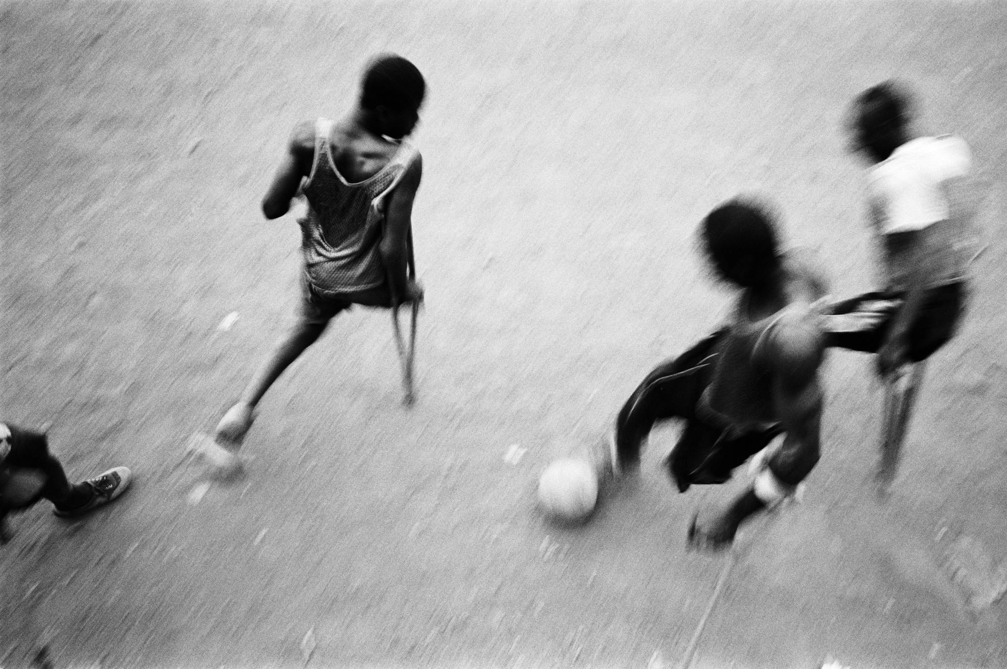 One Goal - Sierra Leone, Freetown, April 2003. War amputees soccer...