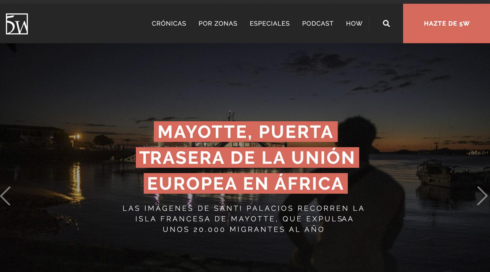Thumbnail of Story on the migratory route tha_ by Revista 5W. Follow the link 
