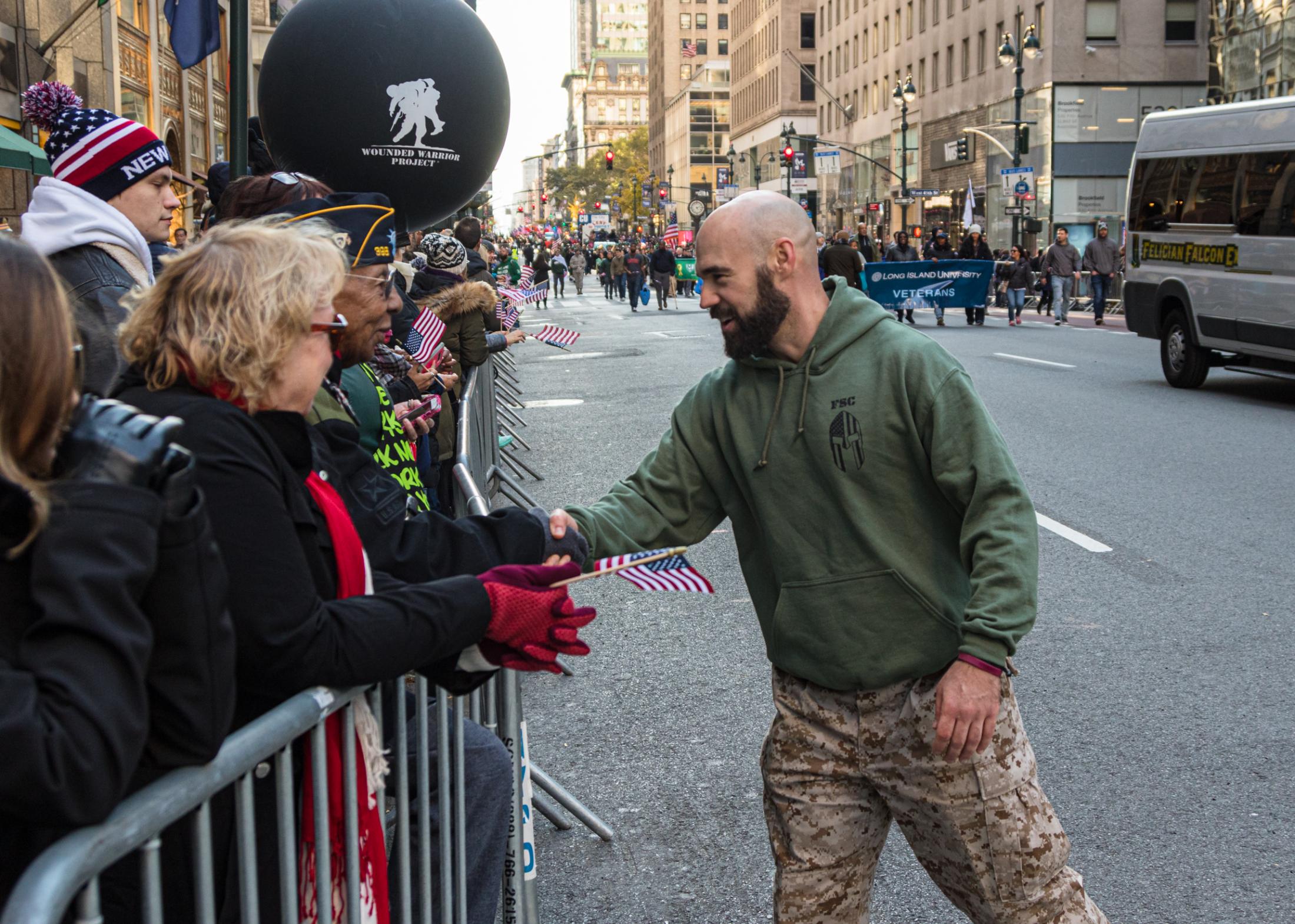 Veterans Day Parade 2018 - NYC - New York City, NY. November 11, 2018. Veteran's Day...