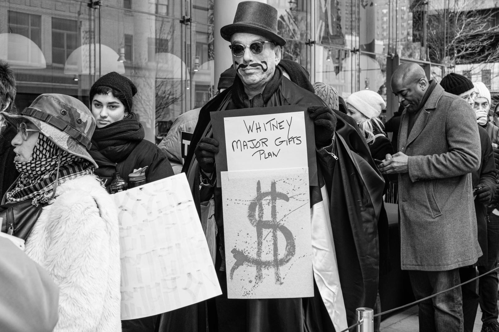 Image from  Protest Against Warren Kanders at the  Whitney Museum of American Art - The Whitney Museum of American Art, NY. 09 December 2018