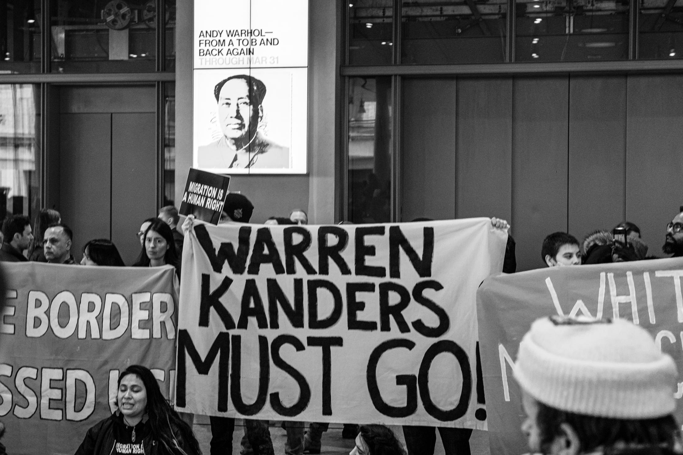  Protest Against Warren Kanders at the  Whitney Museum of American Art