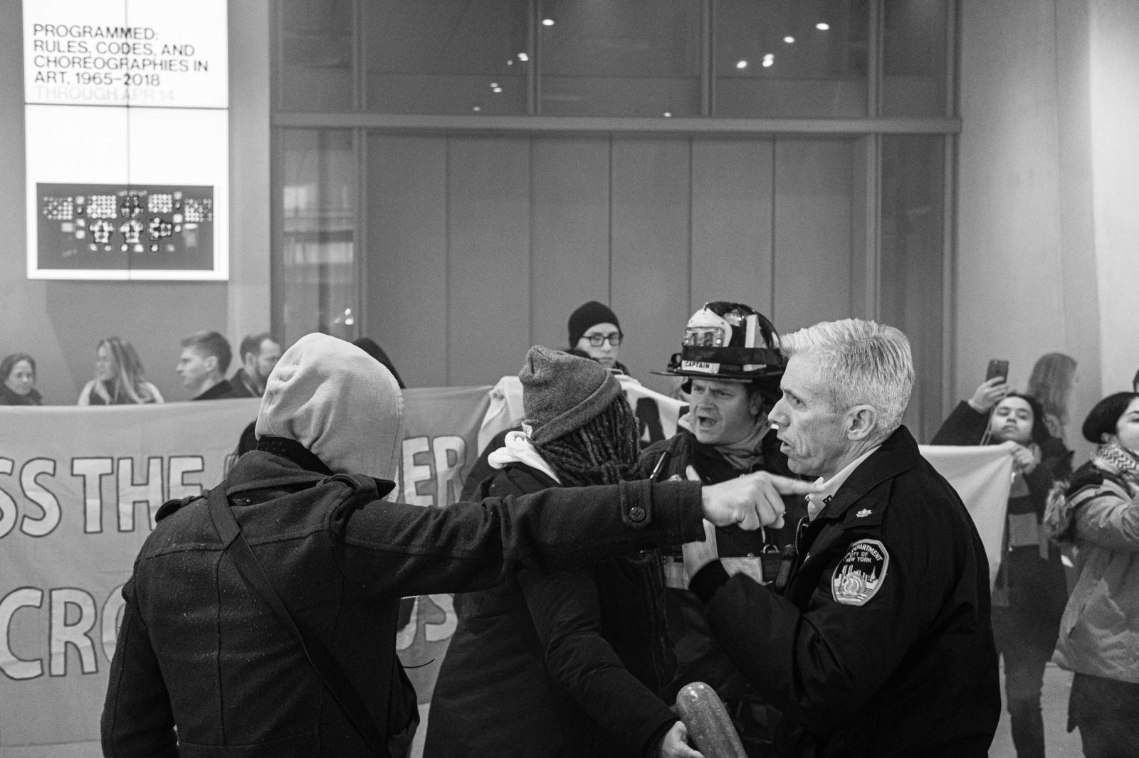 Image from  Protest Against Warren Kanders at the  Whitney Museum of American Art - The Whitney Museum of American Art, NY. 09 December 2018
