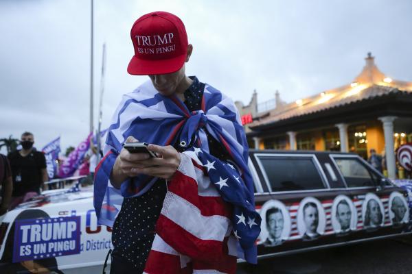 Image from 2020 - Presidential Elections @ Miami, FL - FLORIDA, USA - NOVEMBER 7: Supporters of the Republican...