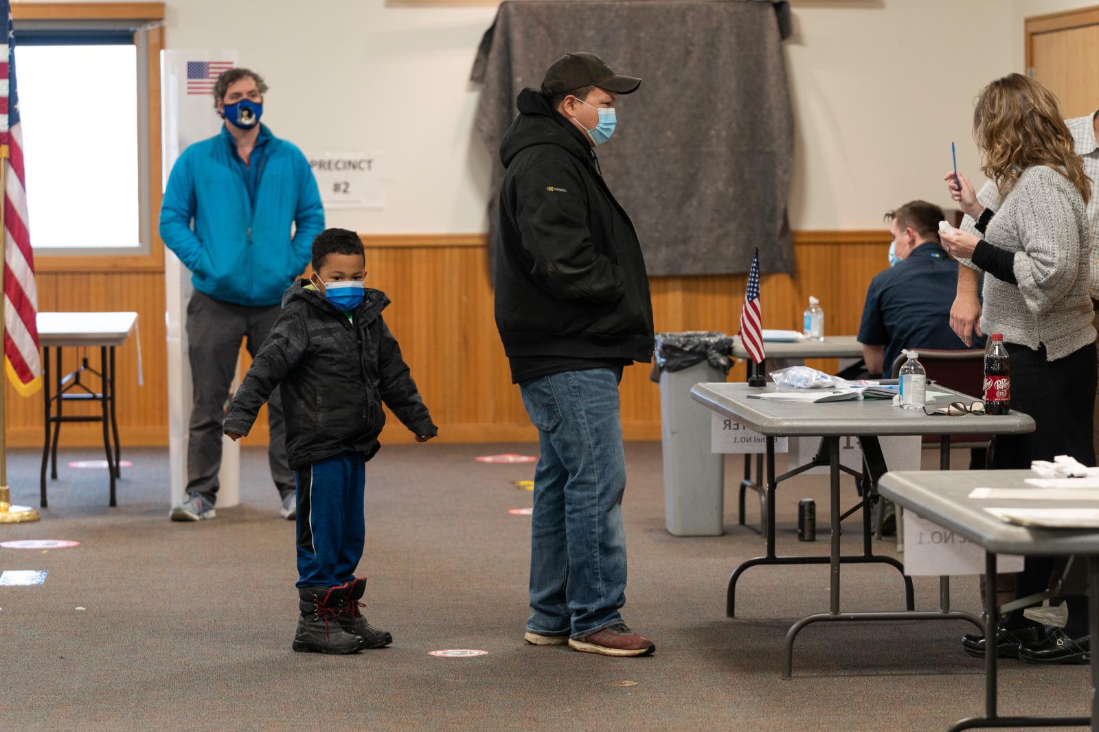 Voters in Bethel, Alaska