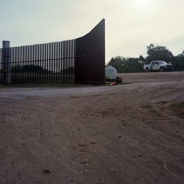 Image from Huellas En La Frontera (Footprints on the Border) -   Brownsville, TX - OCTOBER 16, 2020: This part of the...