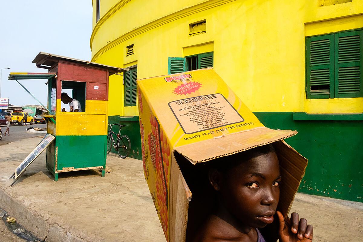 &copy; Forrest Walker Boxes Bukom neighborhood in Accra, Ghana