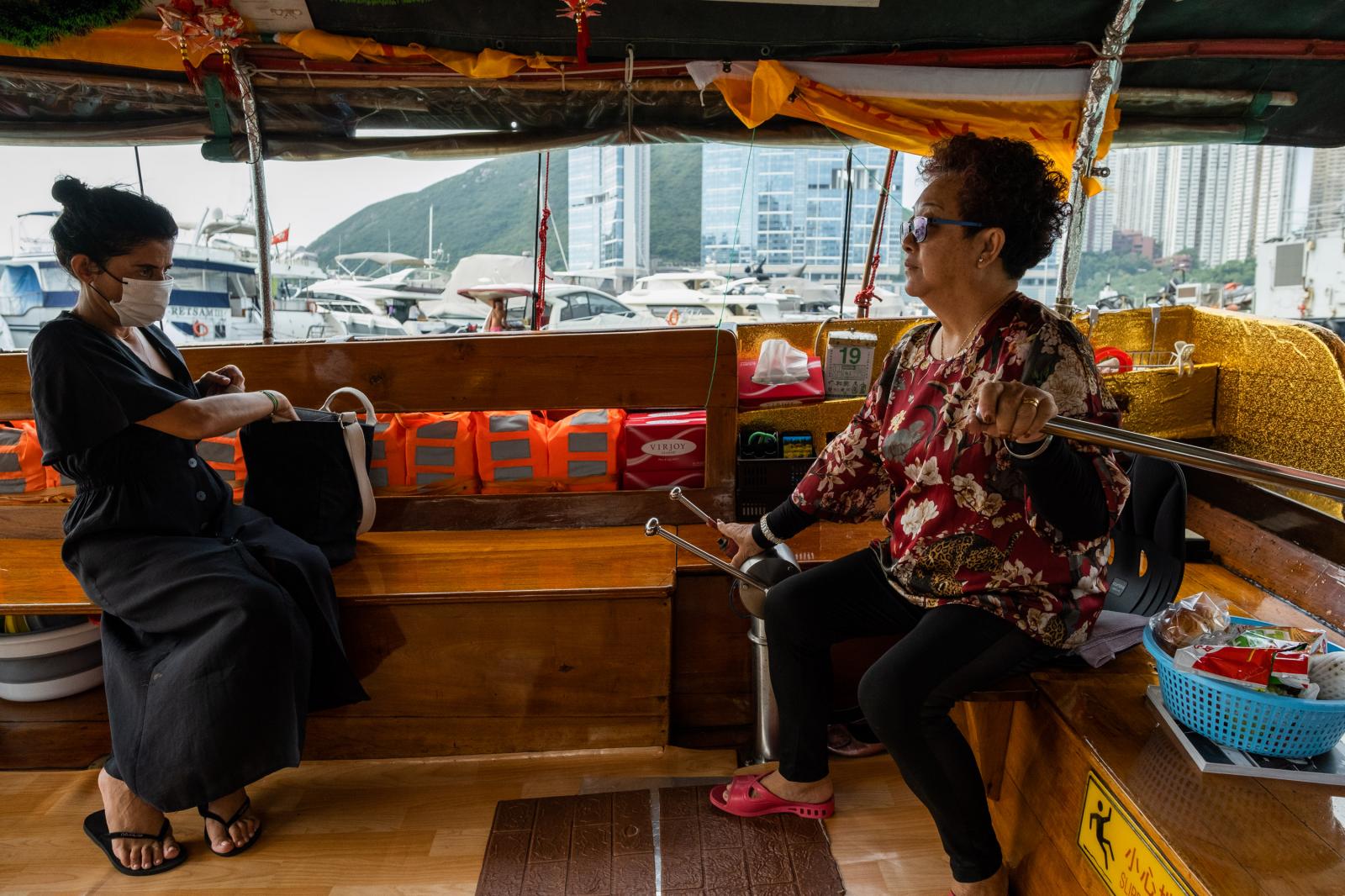 The price for a sampan ride ran...uro). Hong Kong, November 2020.
