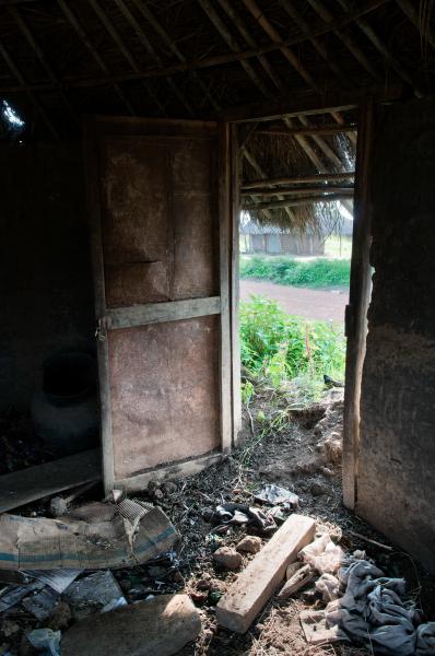 Image from Parenting the Missing - Hut in the former camp for internally displaced people in...
