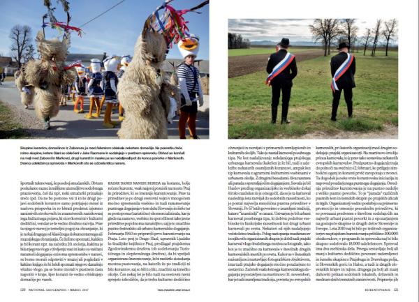 Published - Koranti, traditional carnival figures, for  National...