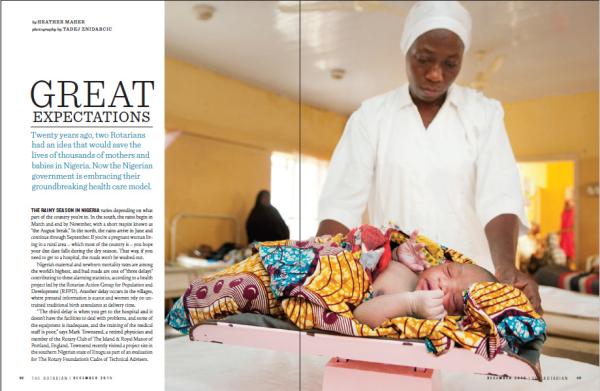 Image from Published - Maternal Health in Nigeria for  Rotary International...
