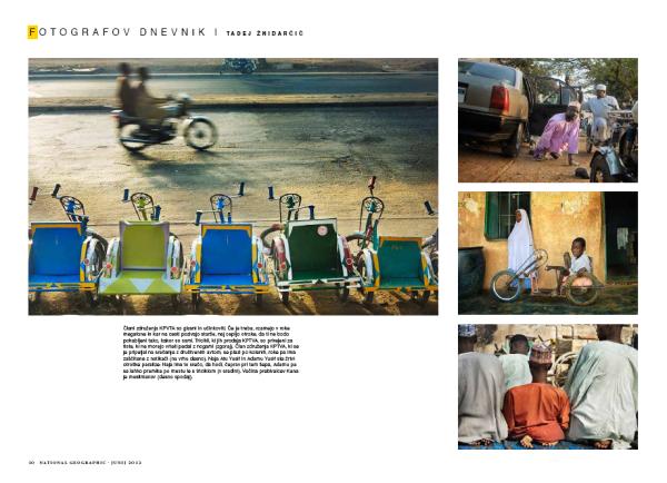 Image from Published -  National Geographic Slovenia  featured my work on polio...