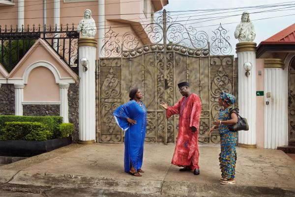Image from Nollywood: Cinema of Nigeria -  Actors Adaobi Enekwa, Richard Dike and Ngozi Doomanbey...