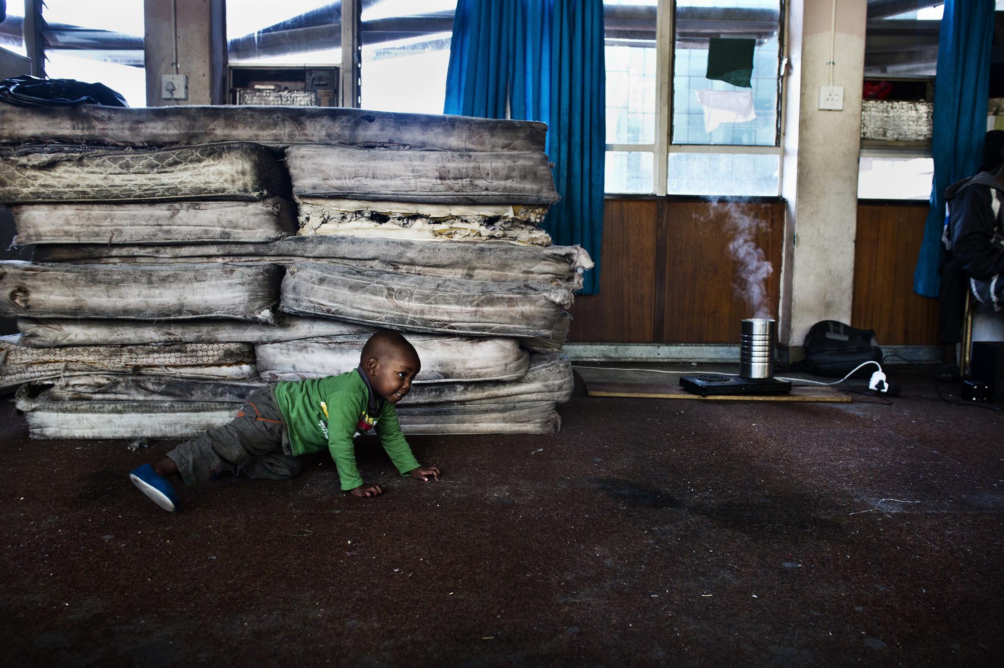 Children of the shadows - Johannesburg, South Africa.June 2012Hadi is 1,5 years...