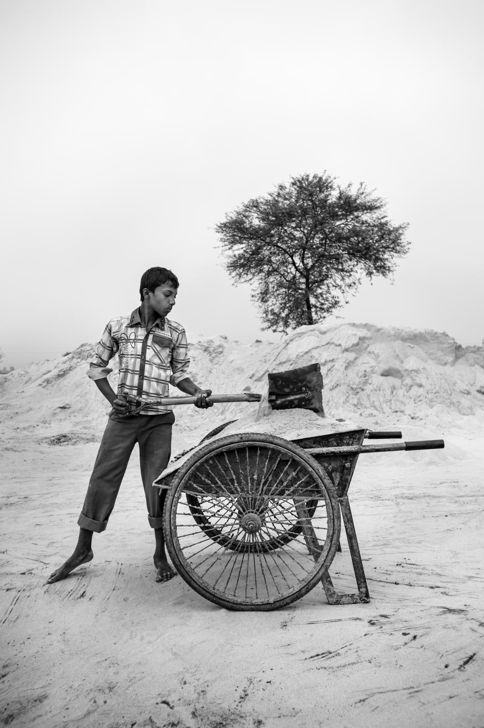 Bangladesh, Rajshahi, Hari Shankarpur. January 2013 Rasel is eleven years old and works at ï¿½Niceï¿½ brick factory. His work entails shifting and...