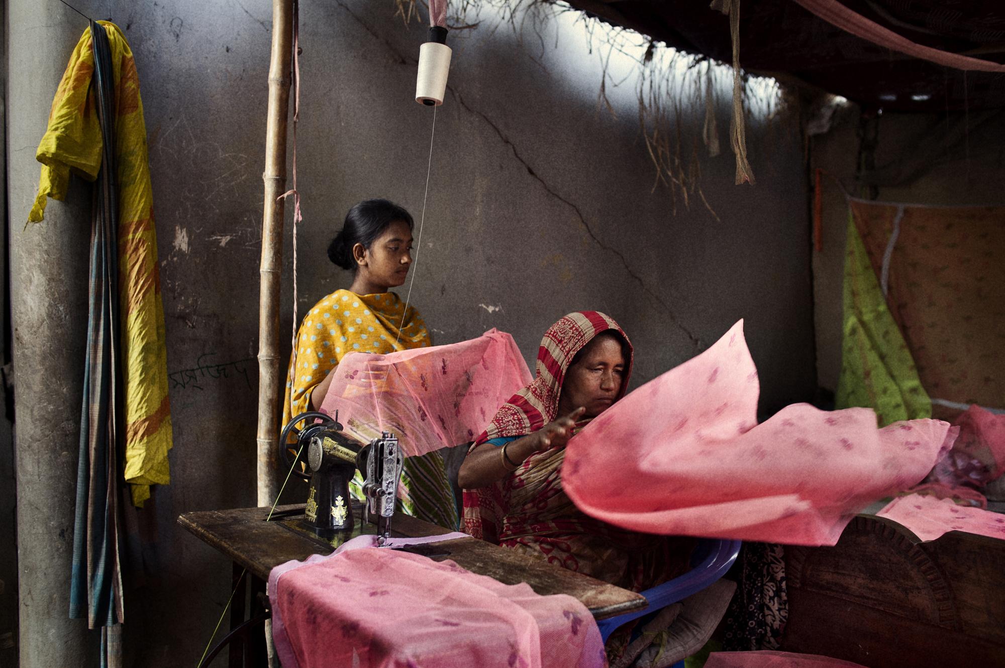 Microcredit / Bangladesh - Bangladesh, Dhaka, Narayon Gong, Paboy village. January...