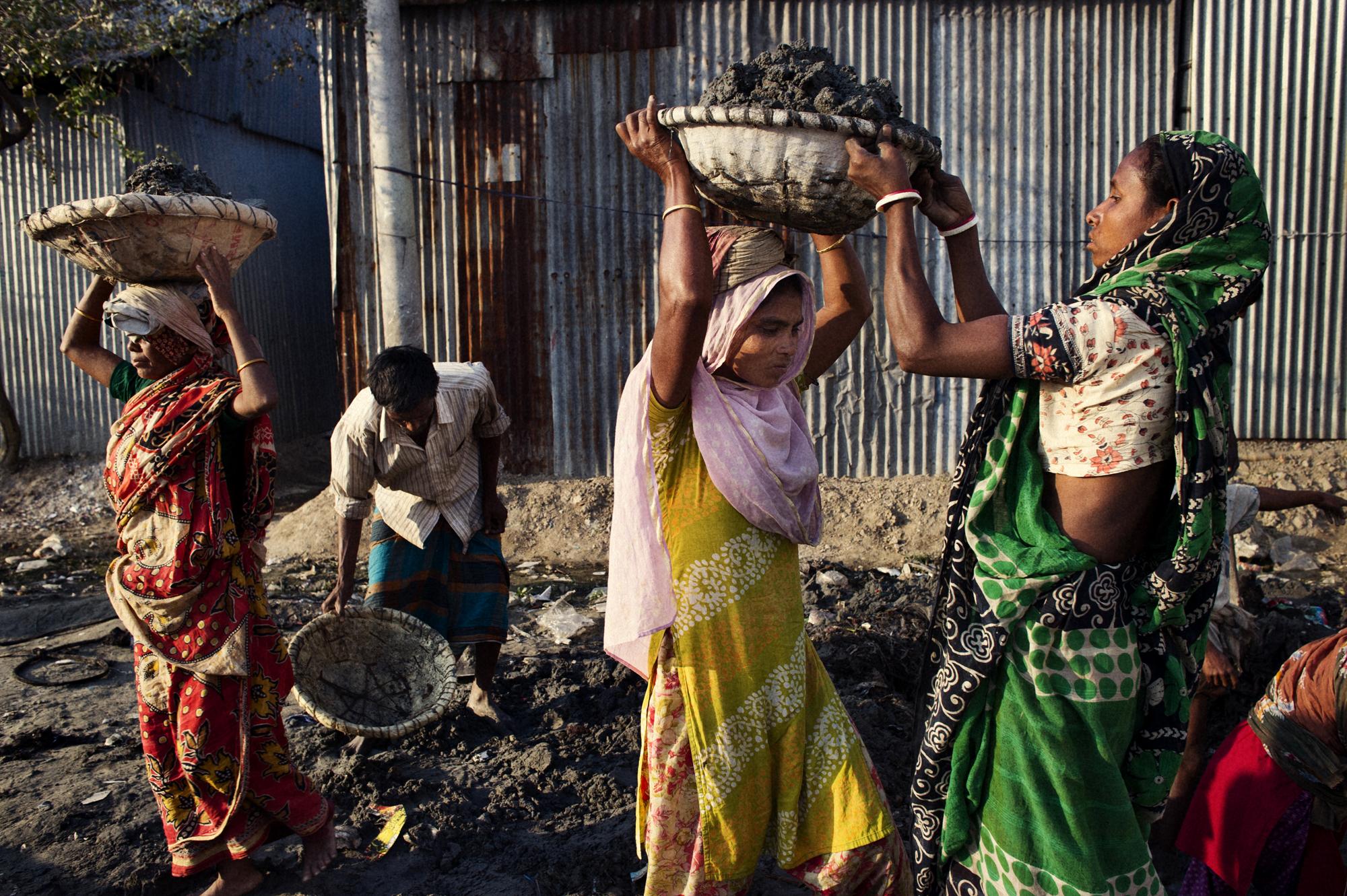 Microcredit / Bangladesh - Bangladesh, Dhaka, Tongi. January 2012 A group of women...