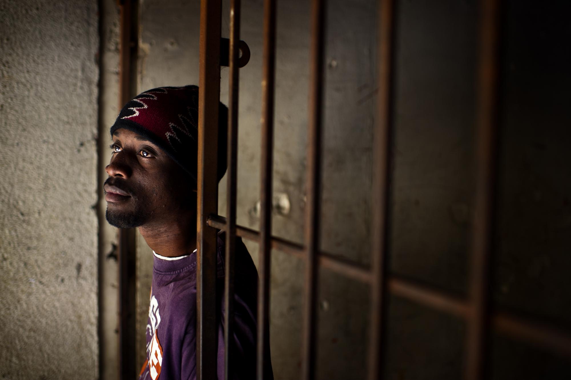 Into the shadows - Johannesburg, South Africa. June 2011. Nickolson is from...