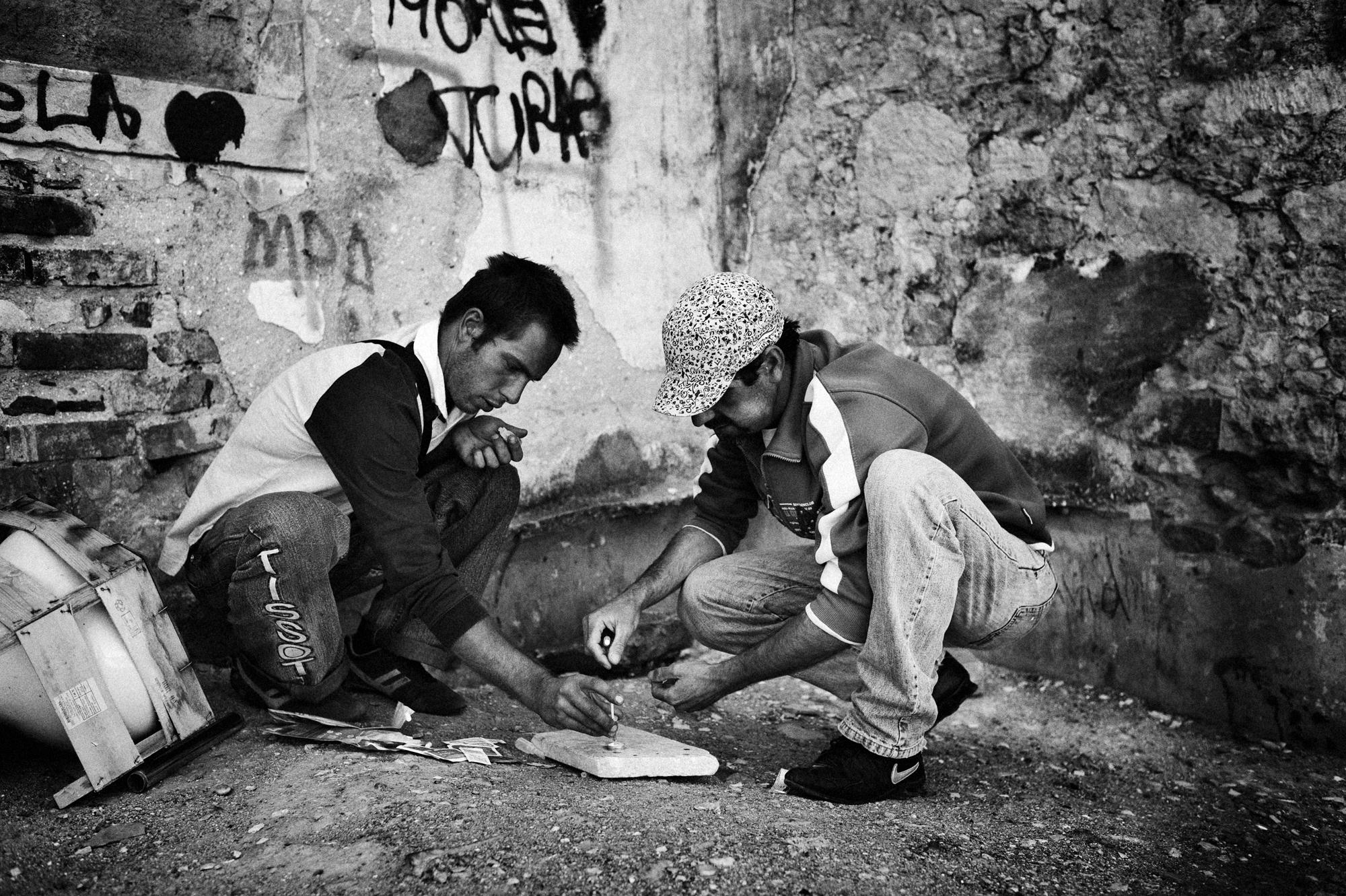 PortugalÂ´s drug decriminalization - Casal Ventoso, Lisbon, Portugal.
July 2011.
Nuno and...