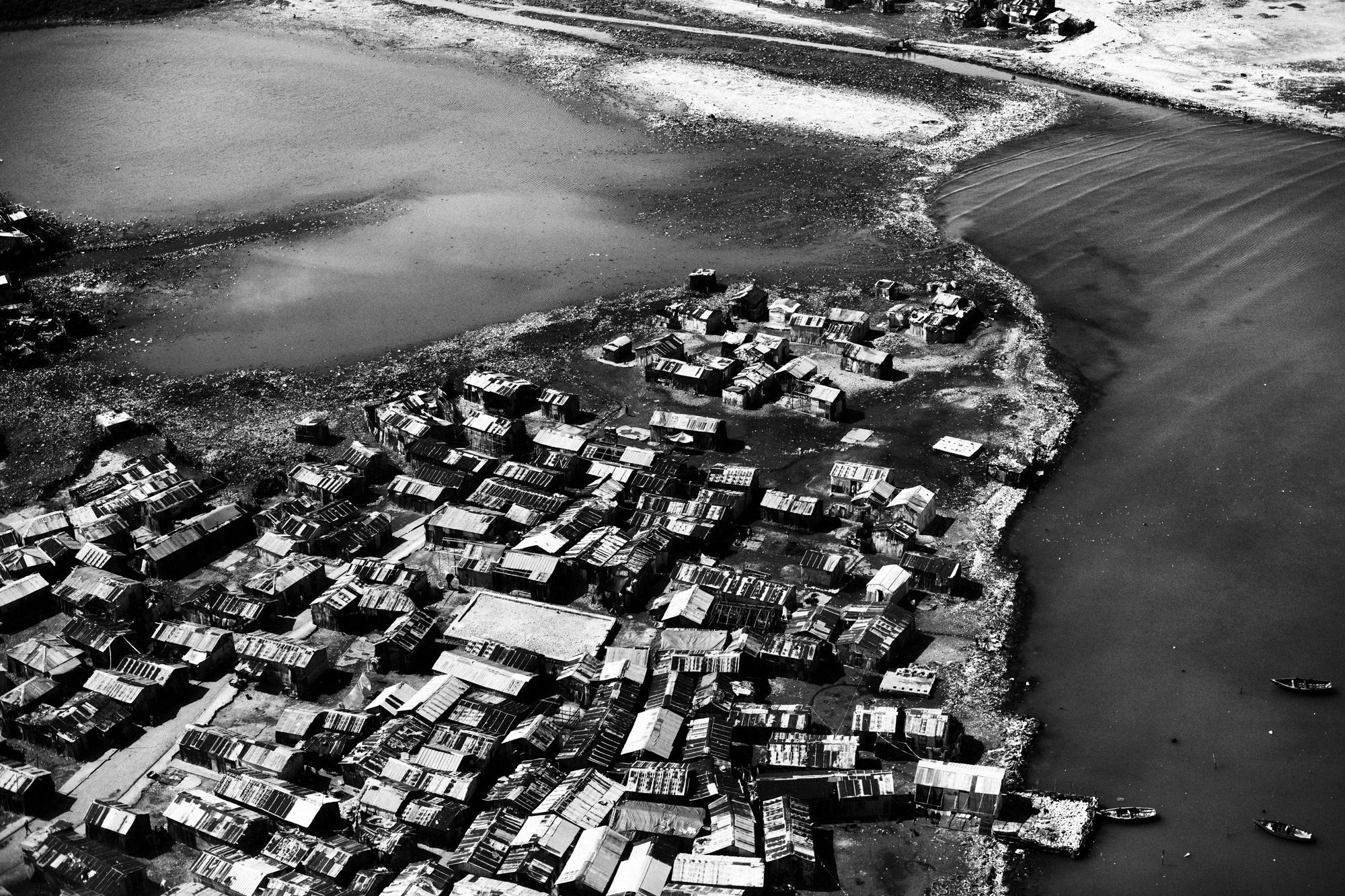 Private hell - Port au Prince.June 2010.Aerial view of CitÃ© Soleil,...