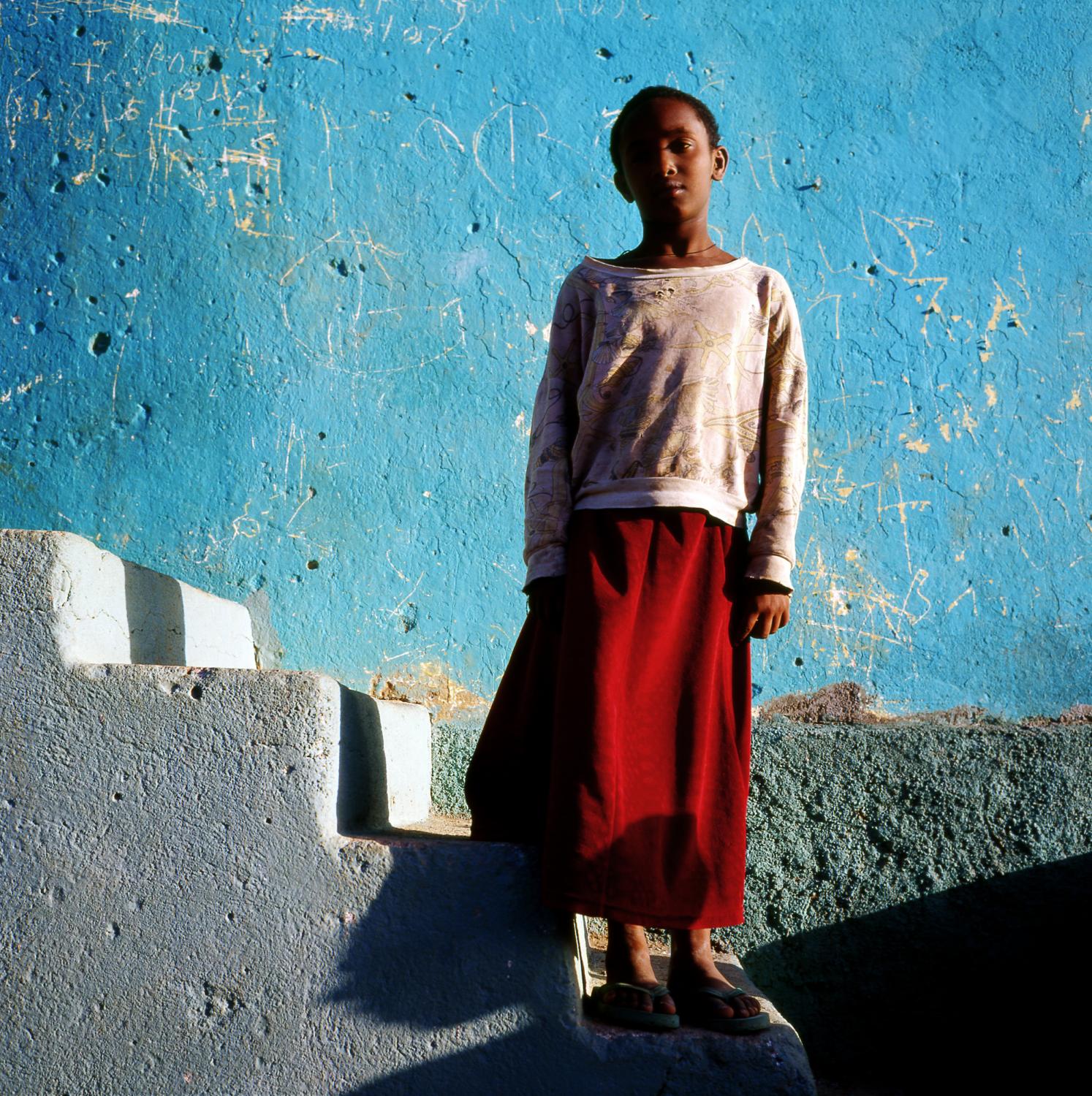Ethiopia - ETHIOPIA Humera, Tigray A young girl whose parents both...