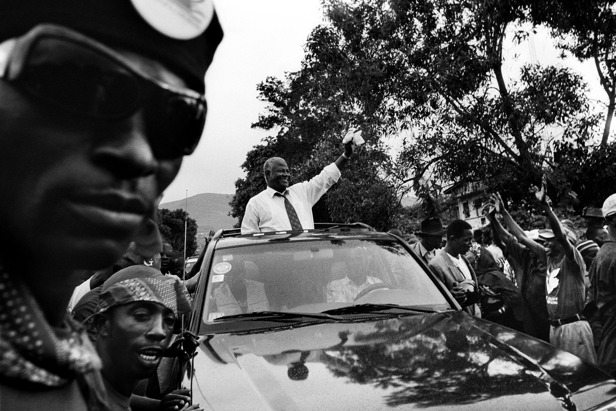 Elections Freetown - Sierra Leone, Freetown. August 2007. Ernest Bai Koroma...