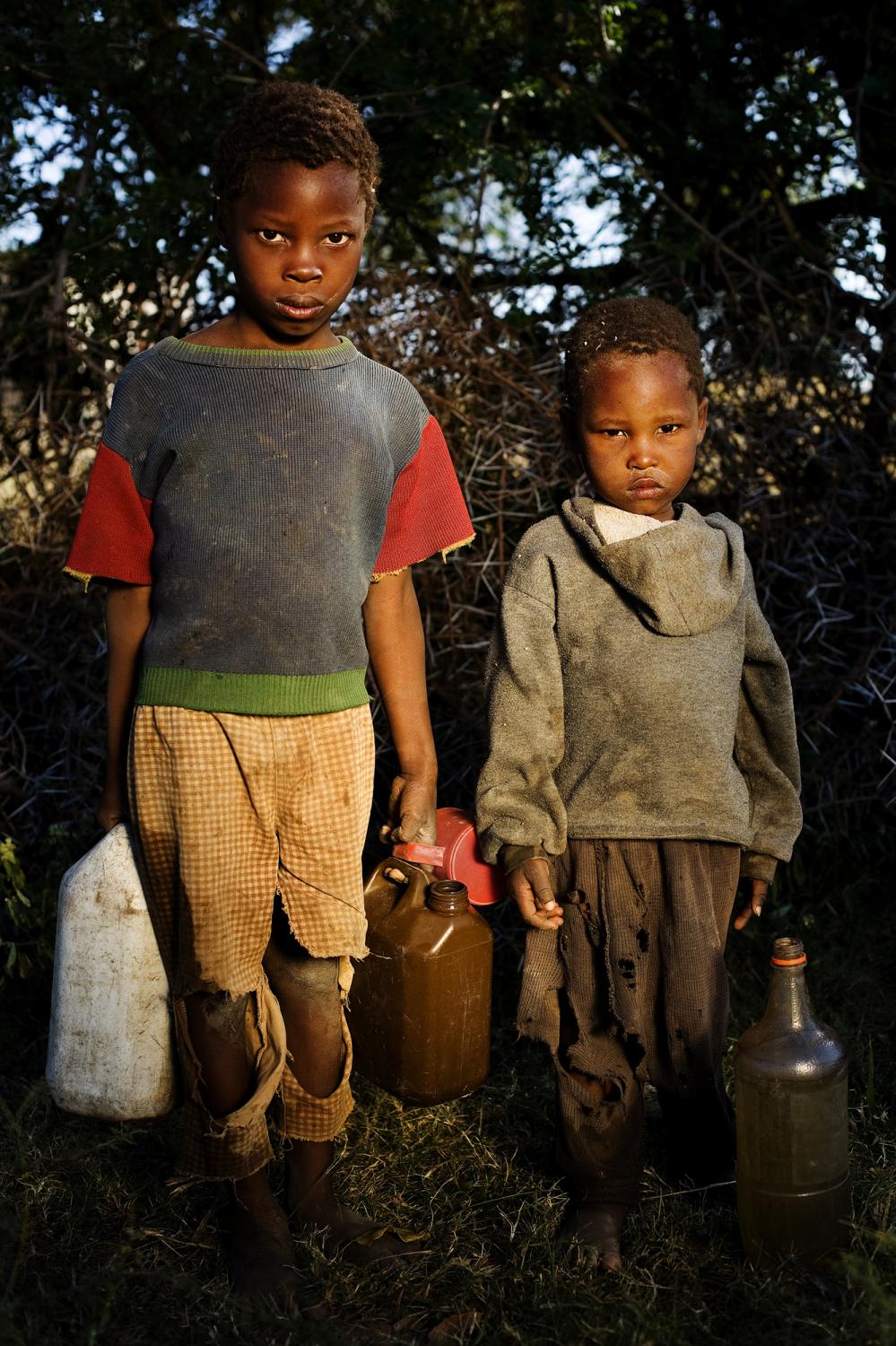 SwazilandÂ´s orphans  - Mbangave, Swaziland.
Four year old Mfanzile Sifundza and...