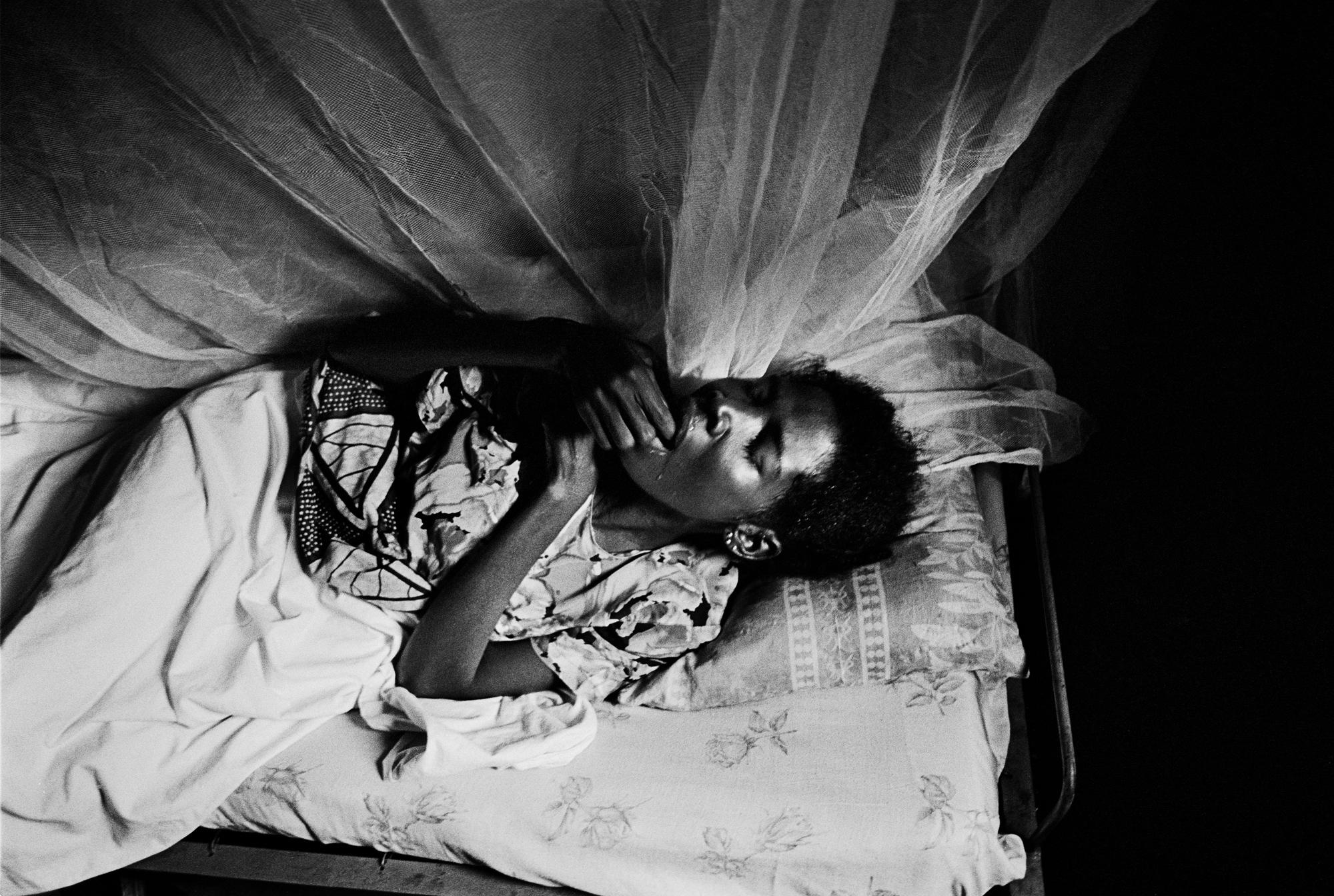 Angola - ANGOLA Malanje Luisa, an HIV positive patient on...
