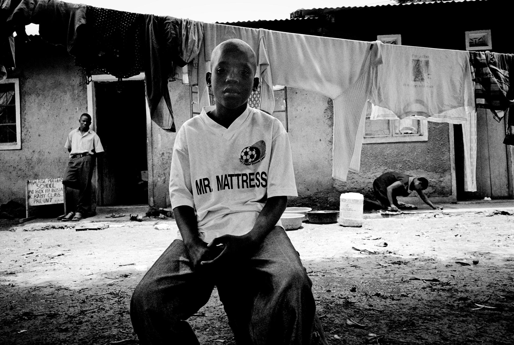 Kenya - KENYA Busia Fidel lives with his mother, and dreams of...