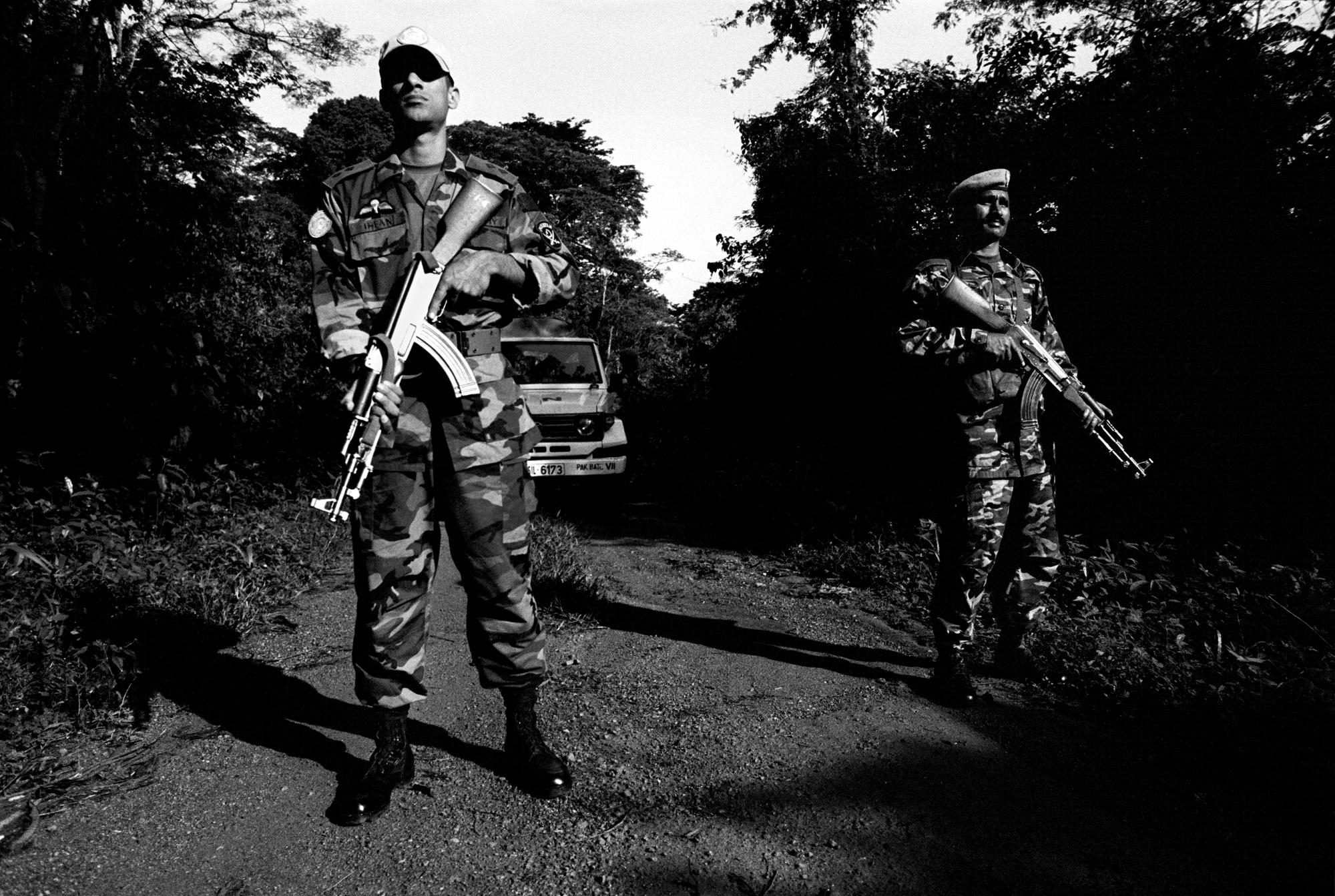 Unamsil - Sierra Leone, Kailahun, (Liberian border) October 2003...