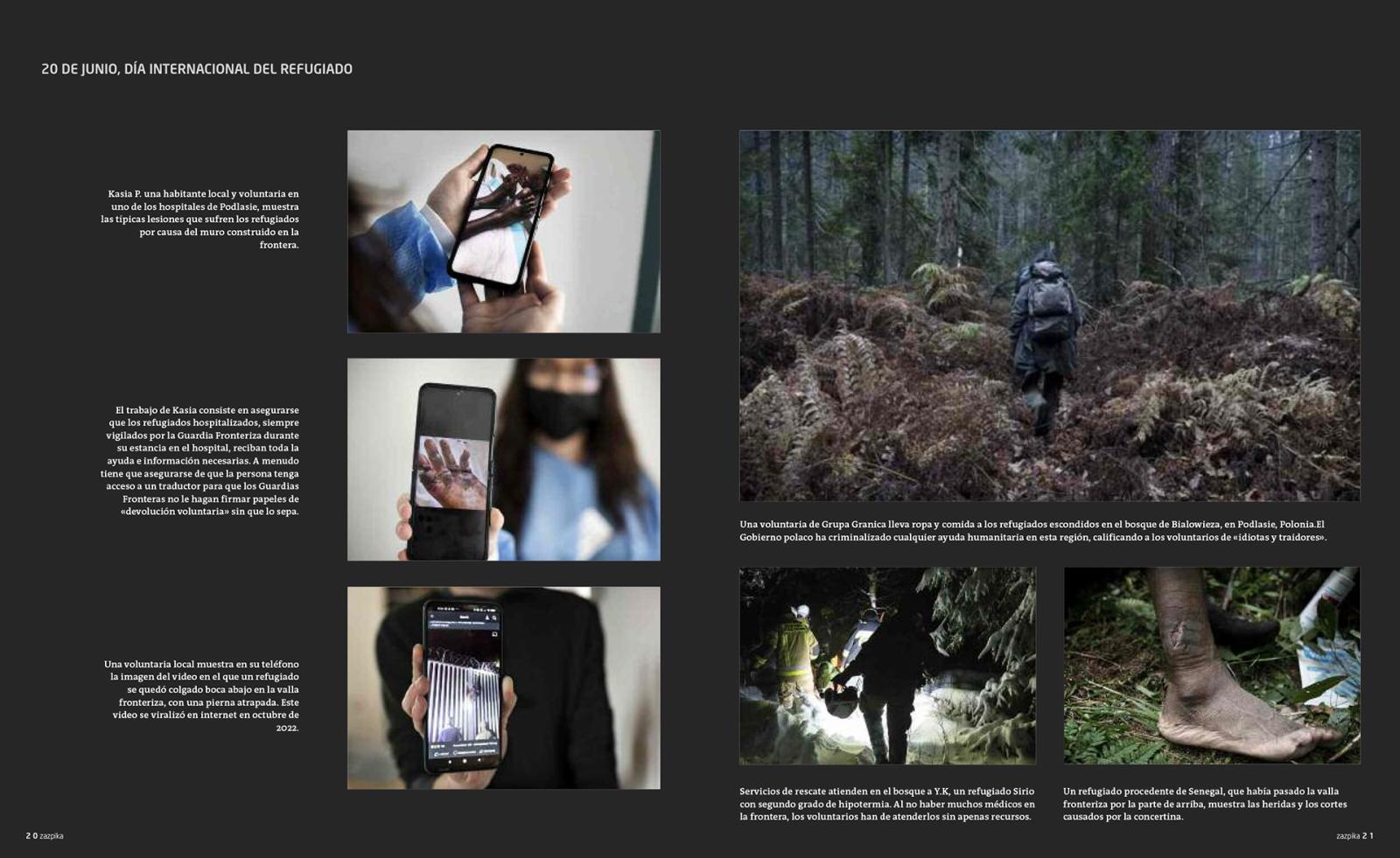 Thumbnail of Magazine 7k (Spain) publishes my photoreportage about refugees in the Bialowieza Forest