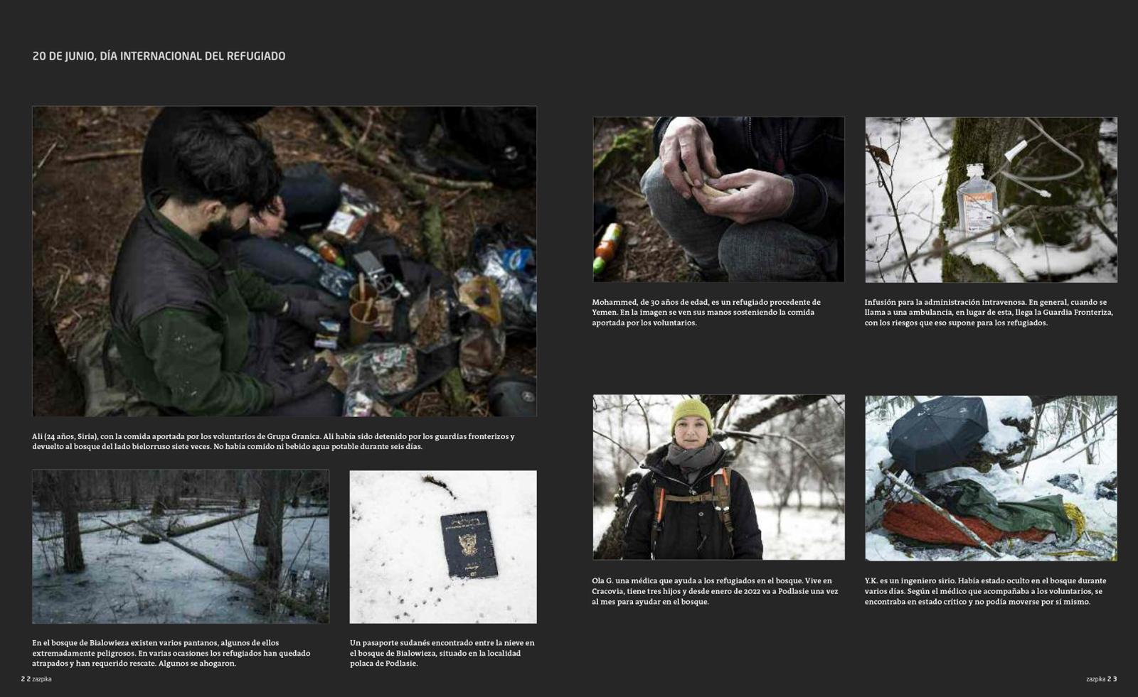 Thumbnail of Magazine 7k (Spain) publishes my photoreportage about refugees in the Bialowieza Forest