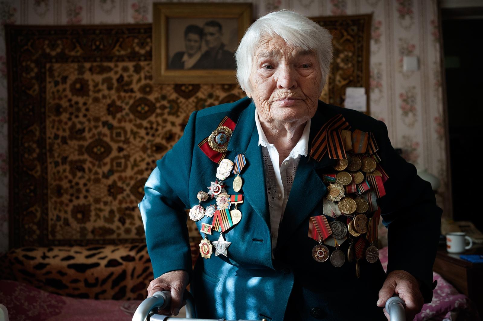 OFF THE MAP - TRANSNISTRIA - Ievdonija Filinovja (95 years old), veteran of the Battle...