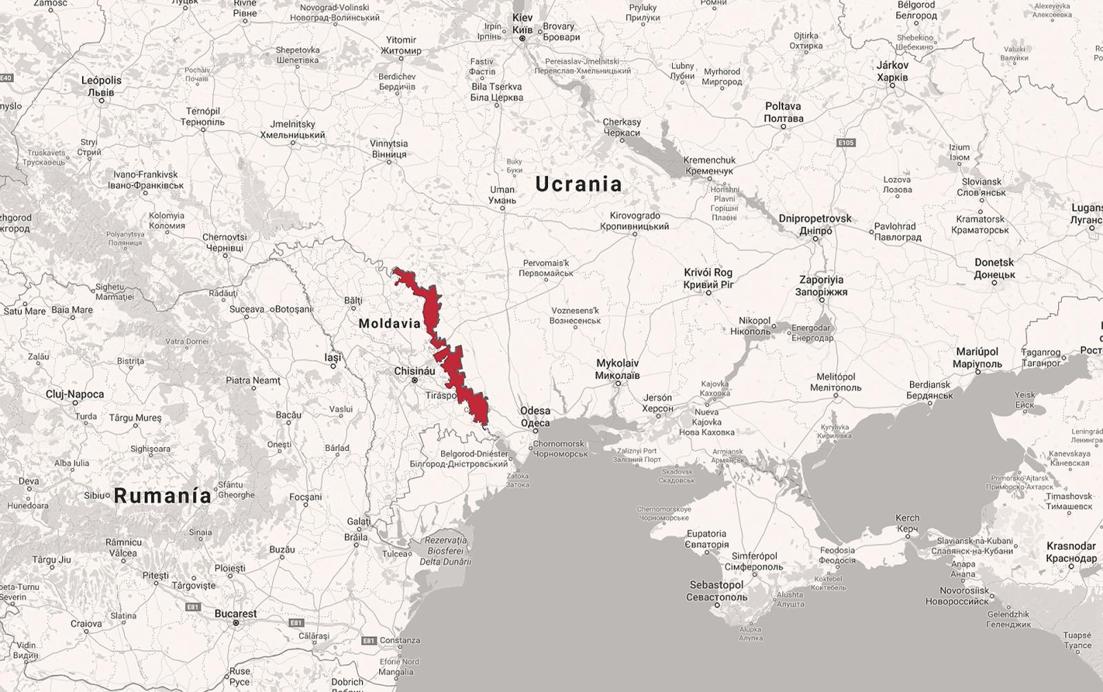 OFF THE MAP - TRANSNISTRIA -   Transnistria does not appear on any map of the world....