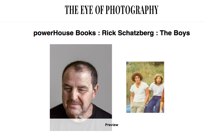 L'Oeil de la Photographie features THE BOYS by Rick Schatzberg