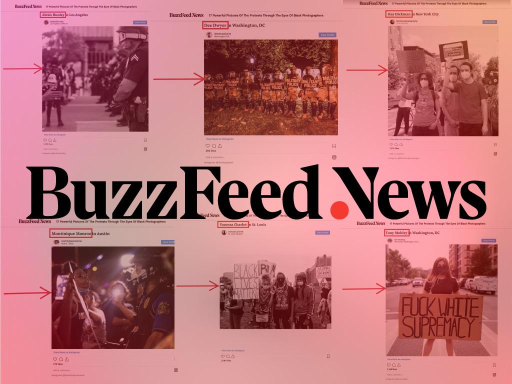  BuzzFeed News logo and screens...i and Hoben / Theresa Boersma] 