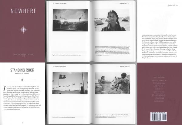 Image from Tearsheets and press - Nowhere Magazine / 25 page spread on Standing Rock coverage