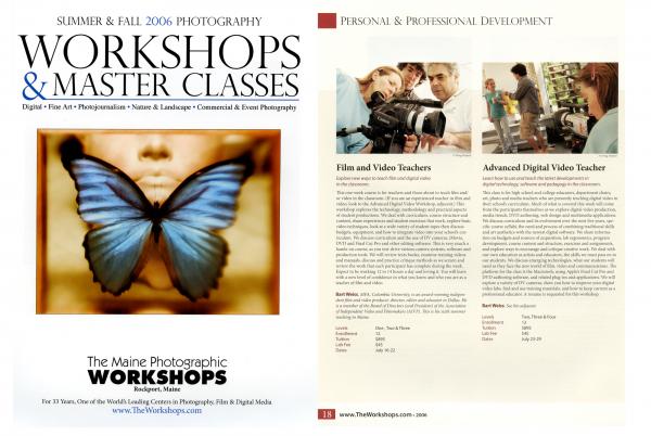 Image from Tearsheets and press - Maine Media Workshops / Branding and marketing content