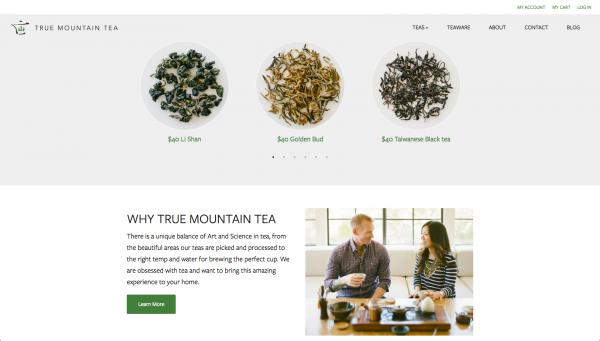 Image from Tearsheets and press - True Mountain Tea / Branding imagery for website and...