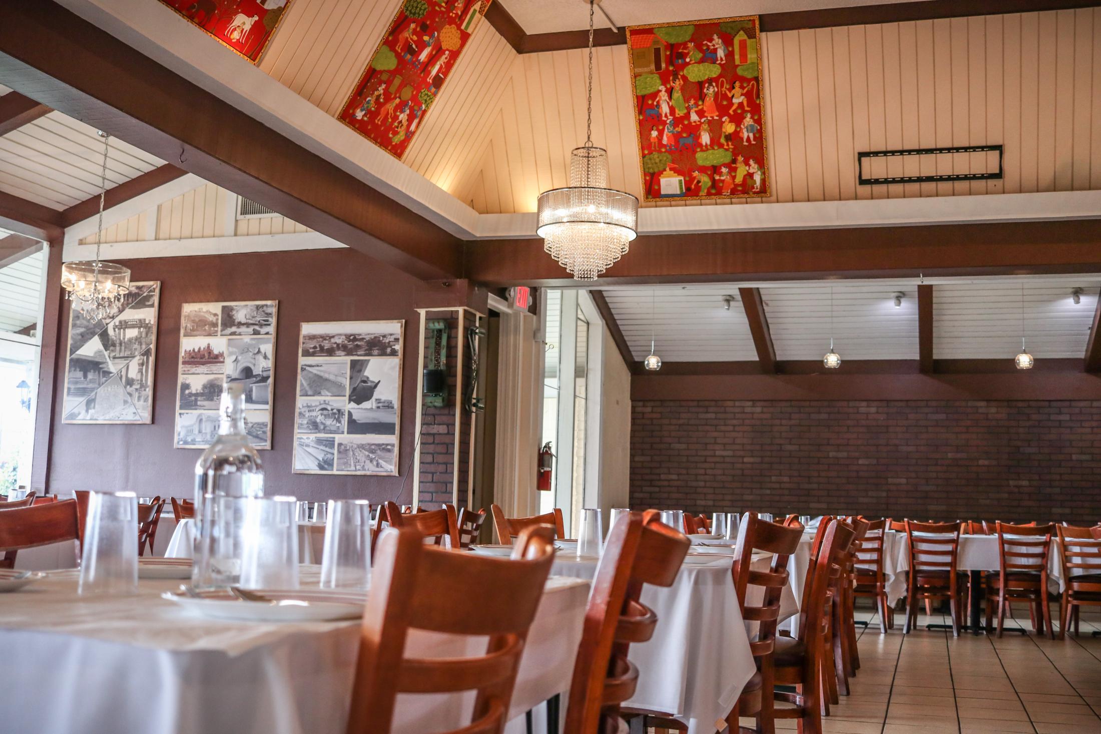 Indian Food - Interior of Palamuru Grill in Santa Clara, Calif., on...