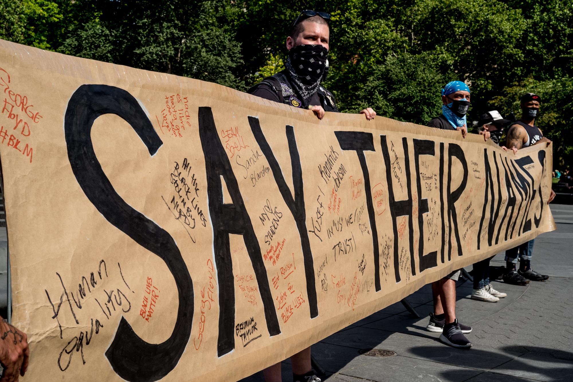 Courage in Public -  June 16, 2020  Washington Square Park, Manhattan 