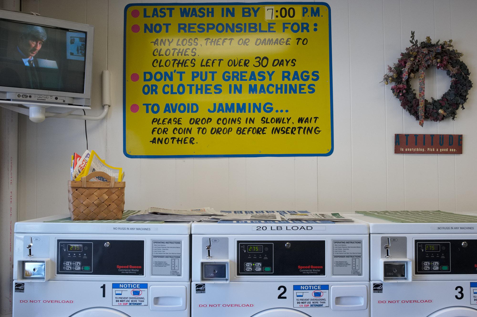 The Laundromat -  Charlestown Laundromat.   Charlestown, New Hampshire,...
